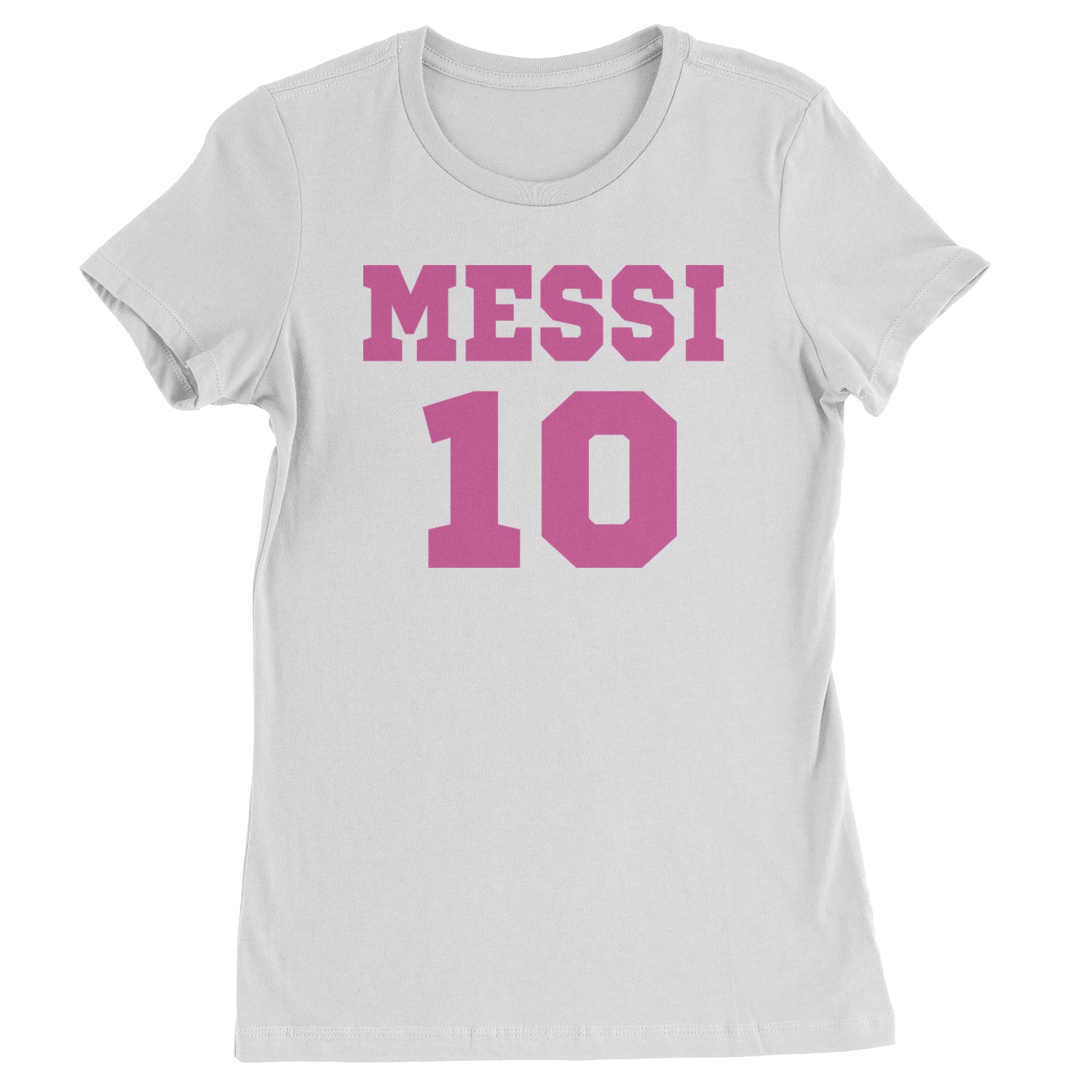 Messi World Soccer Futbol Messiami Womens T-shirt White