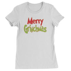 Merry Grinchmas Jolly Merry Christmas  Womens T-shirt White