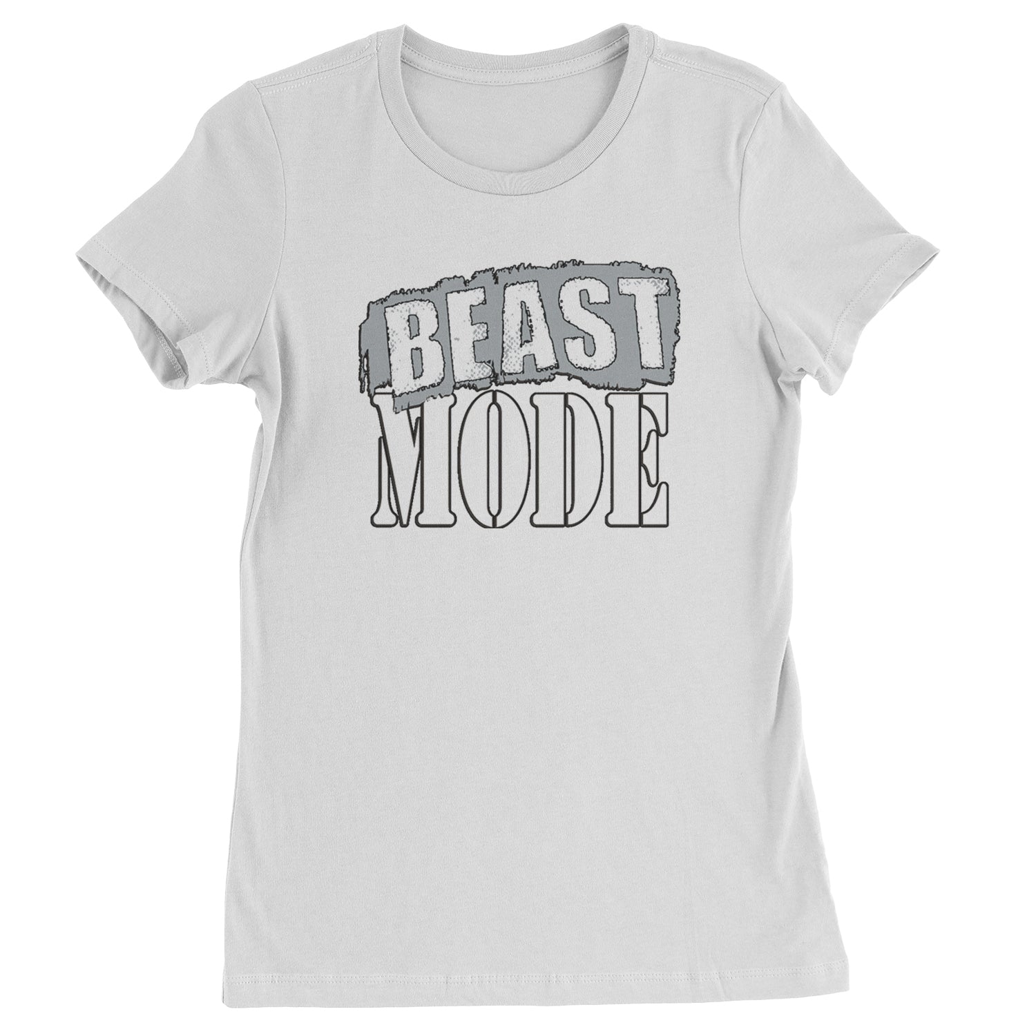 Beast Mode Training Gym Workout Womens T-shirt White