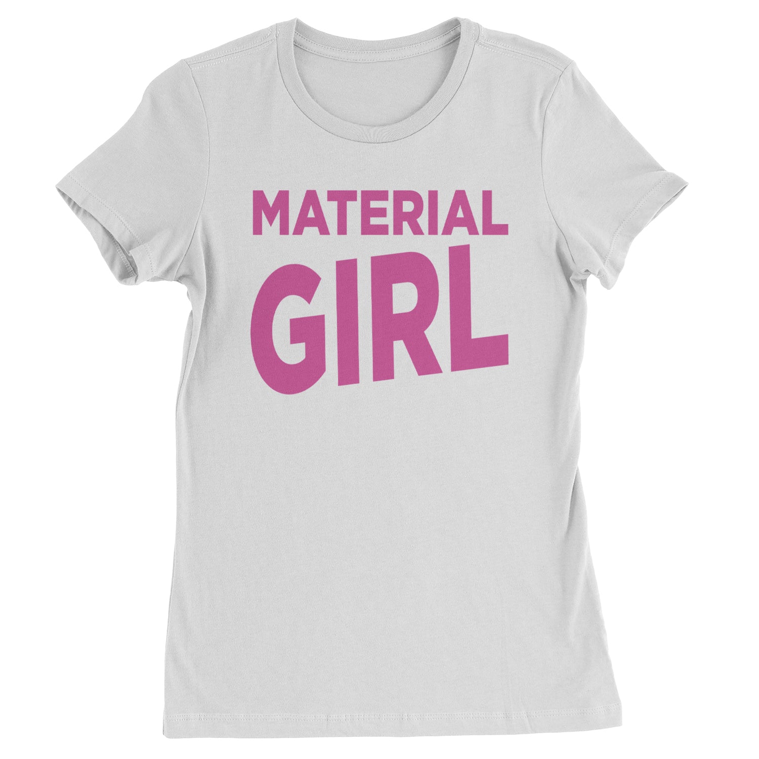 Material Girl 80's Retro Celebration Womens T-shirt White