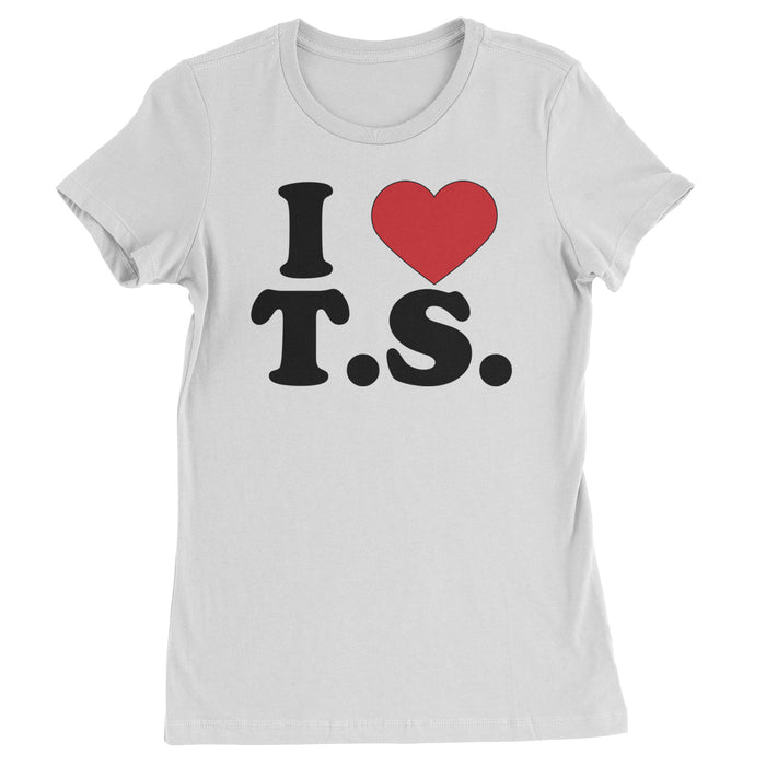 I Heart T.S. Concert Music Lover  Womens T-shirt