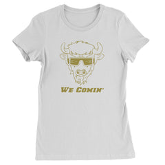 We Coming Coach Prime Colorado Womens T-shirt White