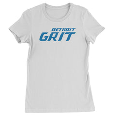 Grit Detroit Football Hard Knocks Womens T-shirt White