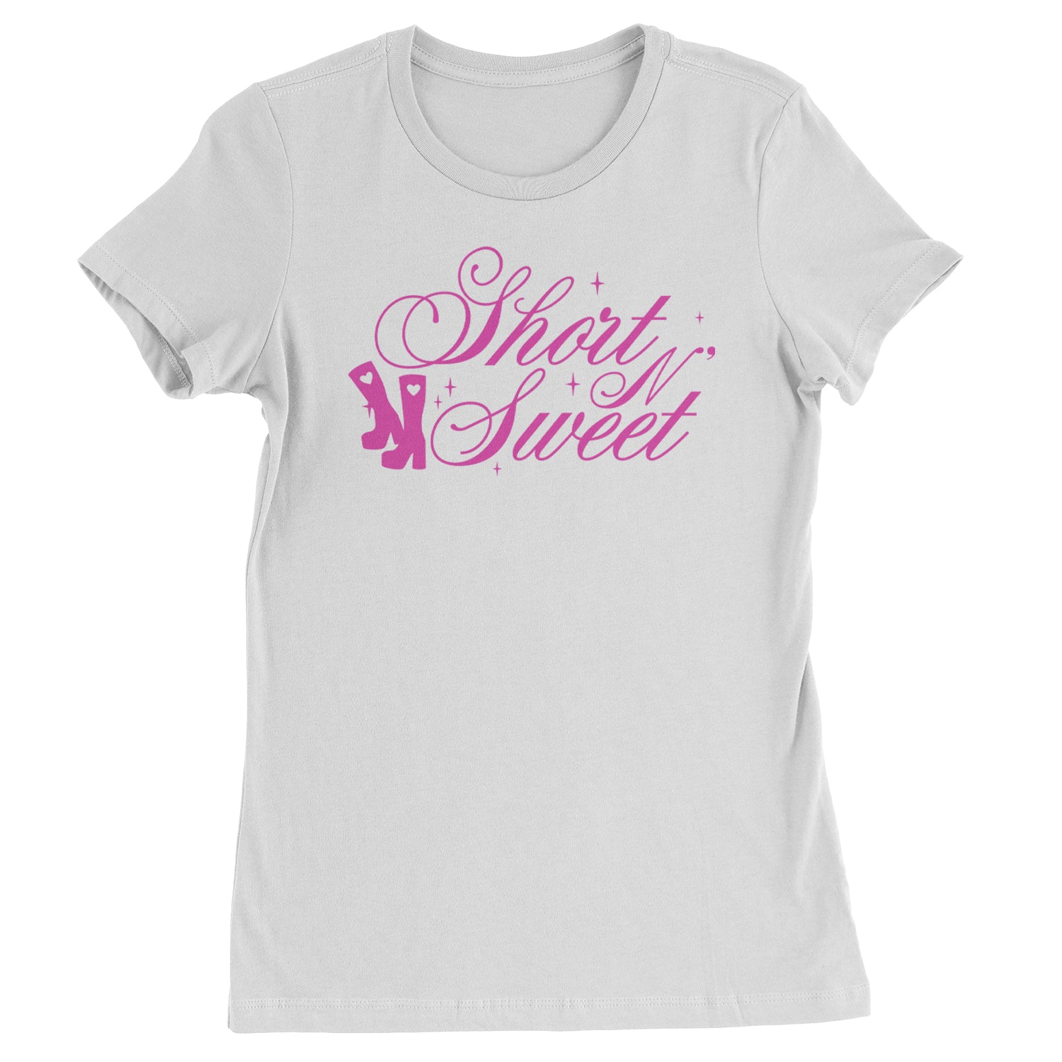 Boots Short N' Sweet  Womens T-shirt White