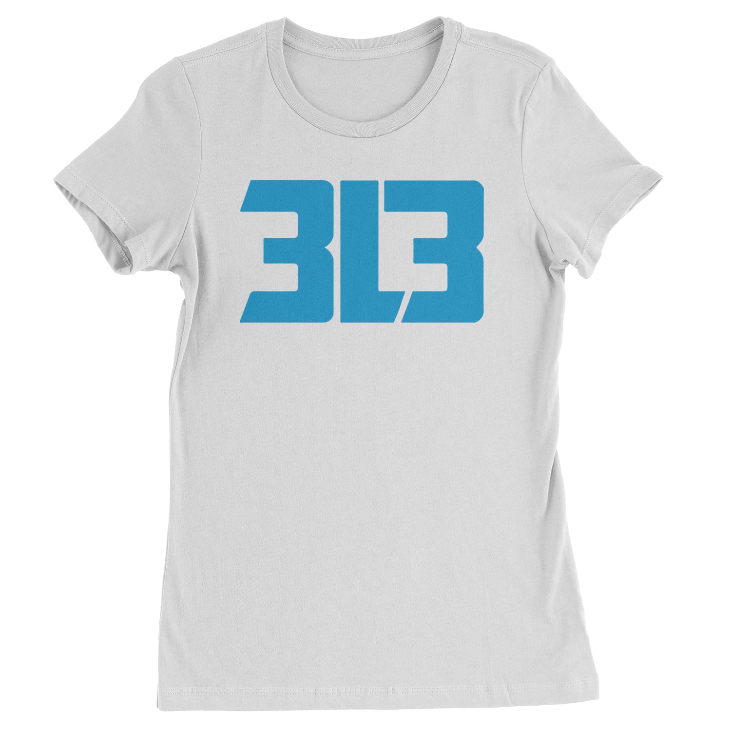 3L3 From The 313 Detroit Football Womens T-shirt White