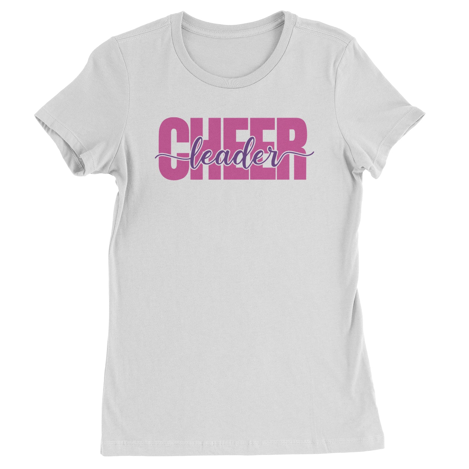 Cheerleader with Scripted Flair Womens T-shirt White