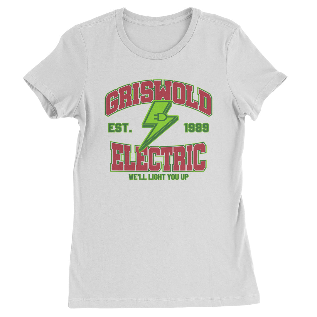 Griswold Electric We'll Light You Up  Womens T-shirt White