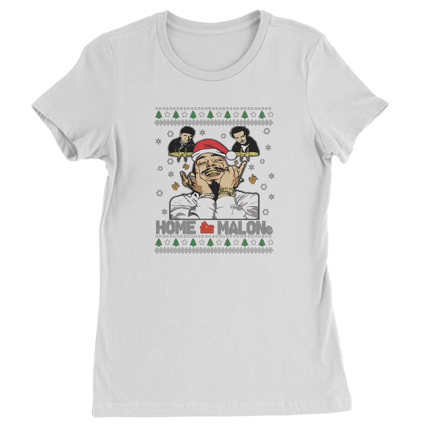 Home Malone Ugly Christmas  Womens T-shirt White