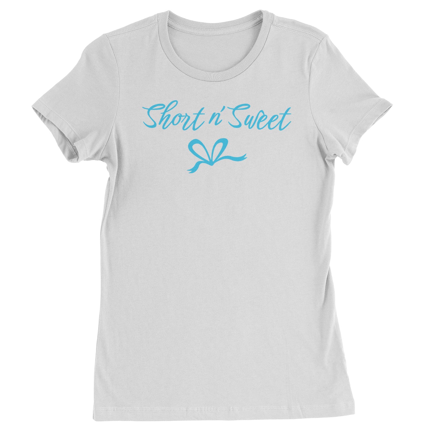 Bow Short N' Sweet Music  Womens T-shirt White