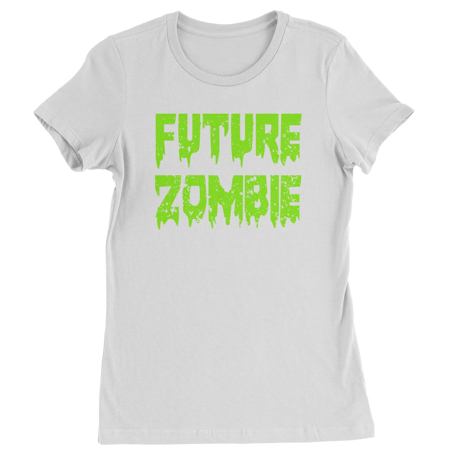 Future Zombie Horror Womens T-shirt White