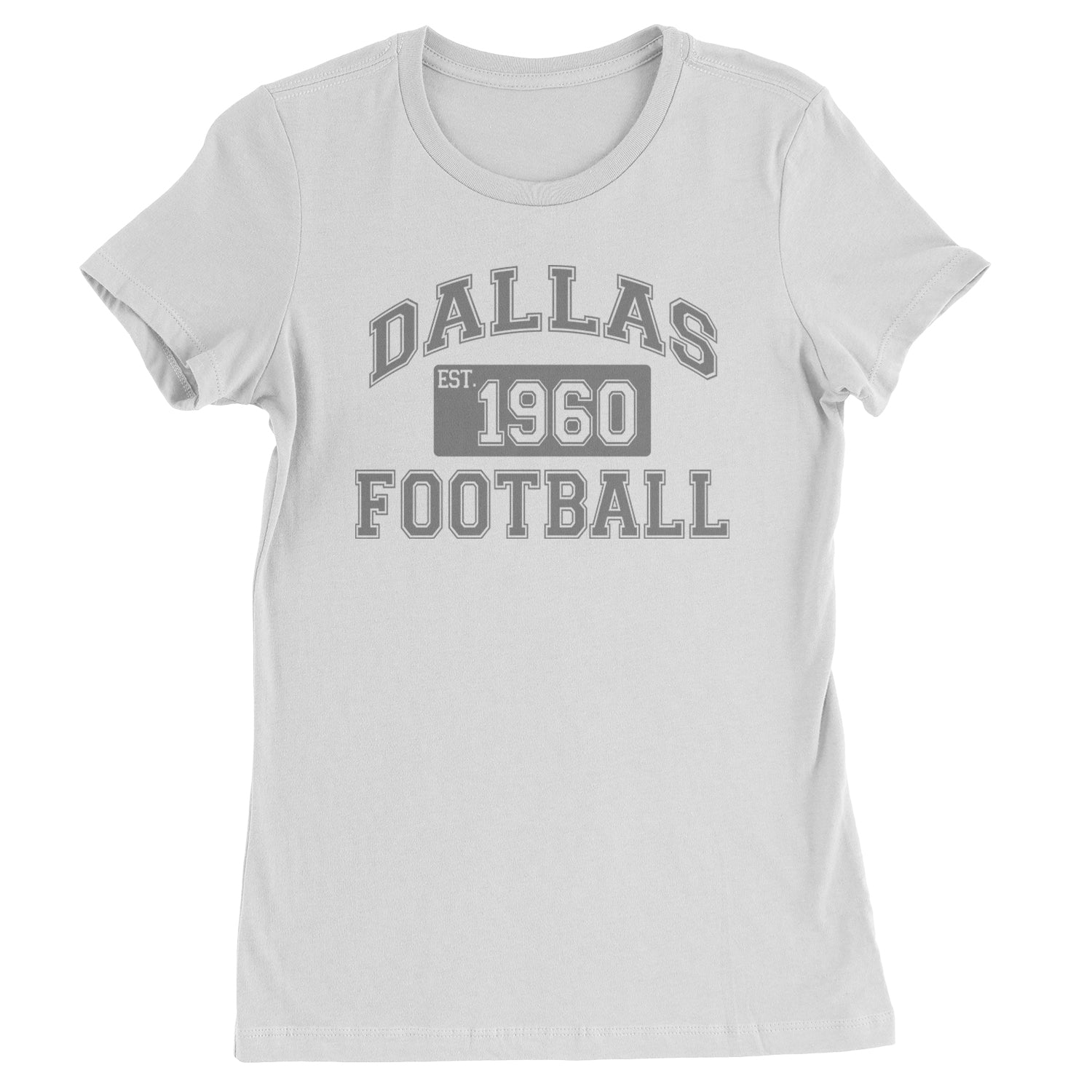 Dallas Football Established 1960 Womens T-shirt White