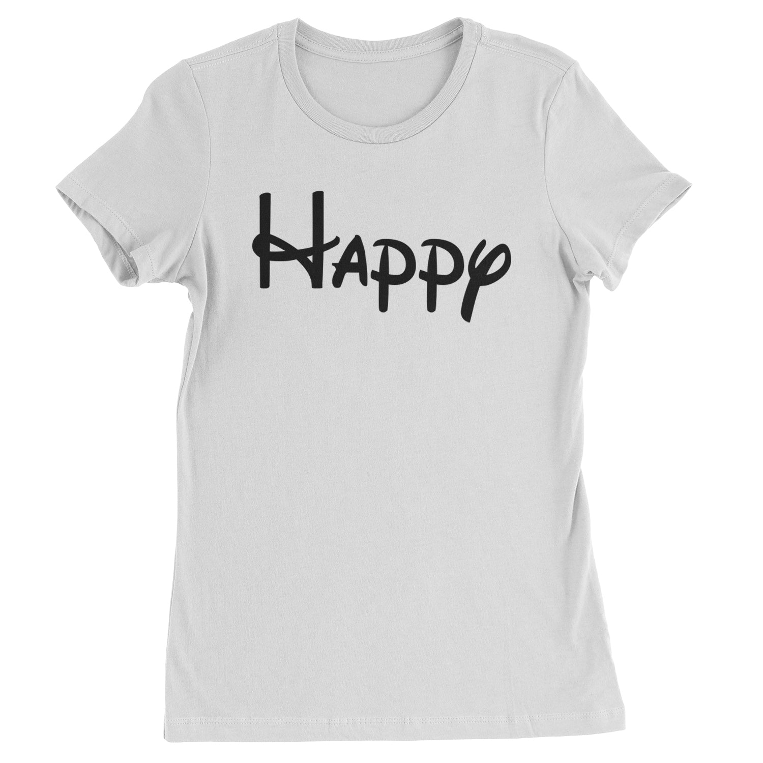 Happy - 7 Dwarfs Costume Womens T-shirt White