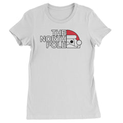 The North Pole Santa Face  Womens T-shirt White