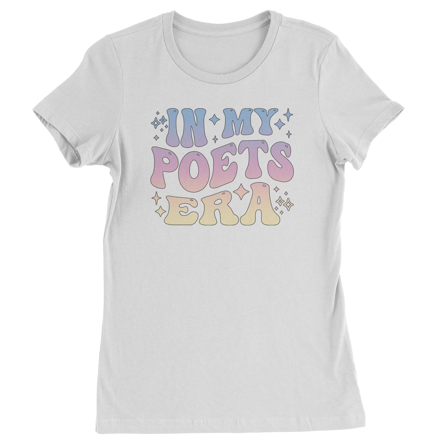 In My Poet Era Tie Dye TTPD Music Womens T-shirt White