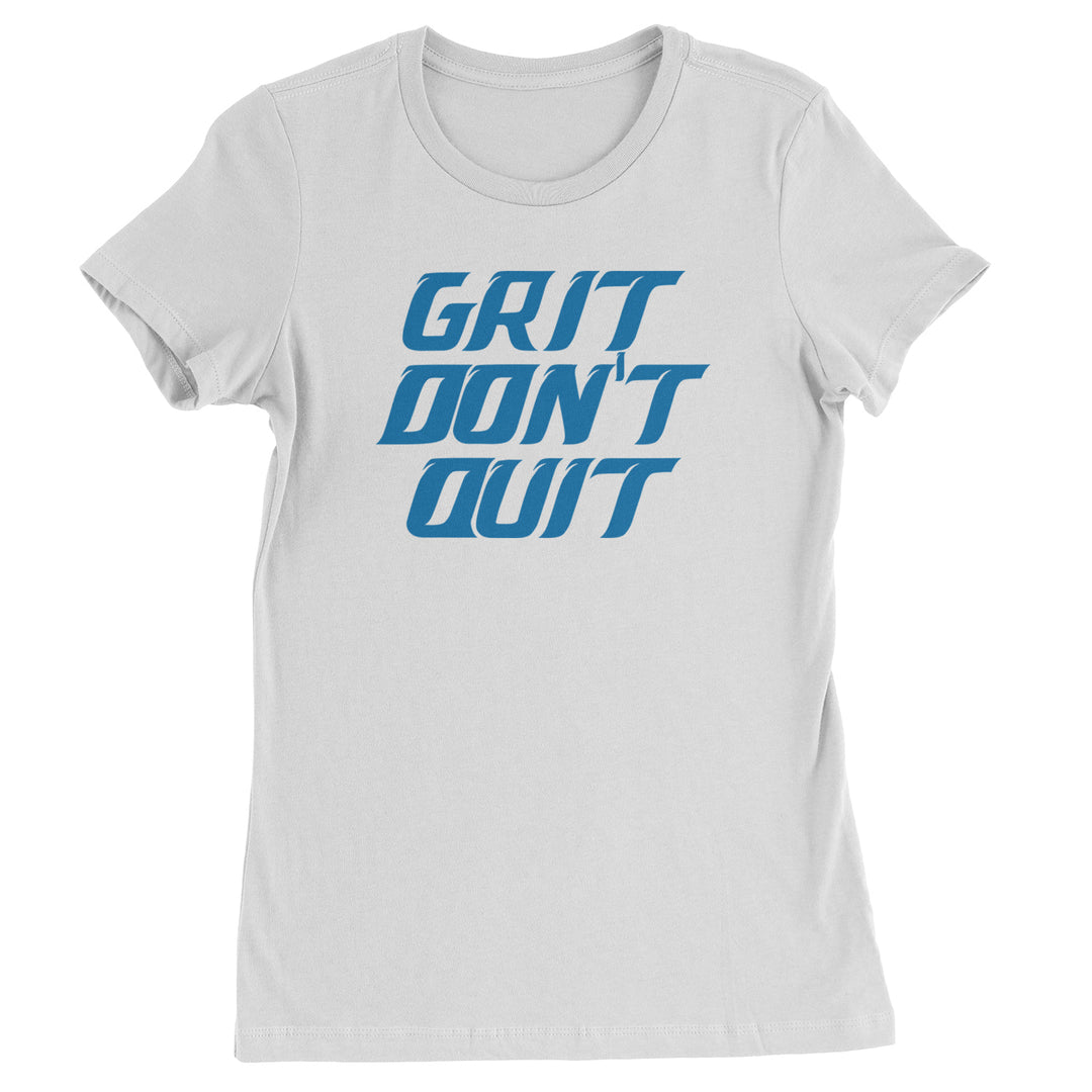 Grit Don't Quit Detroit Grit Womens T-shirt White