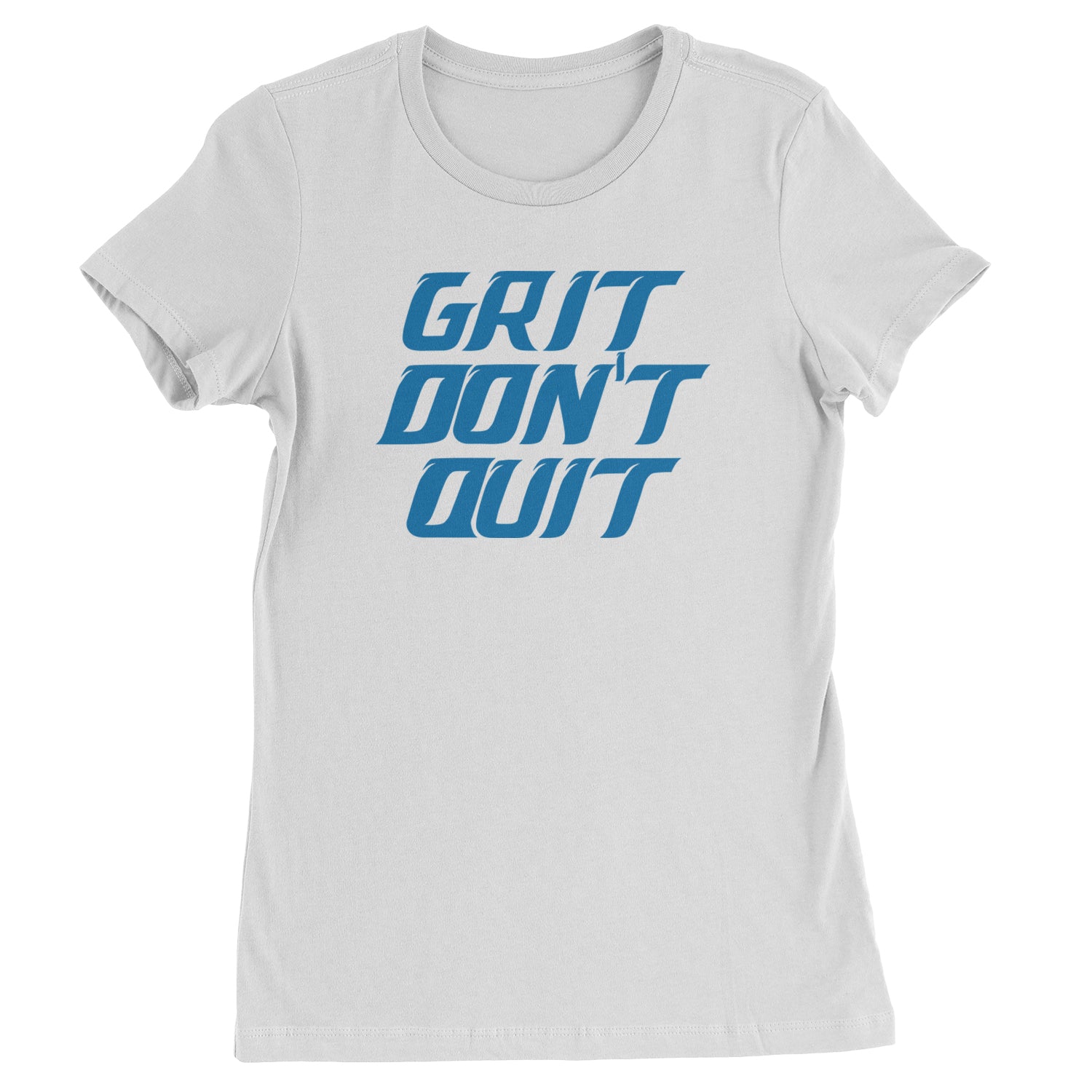 Grit Don't Quit Detroit Grit Womens T-shirt White