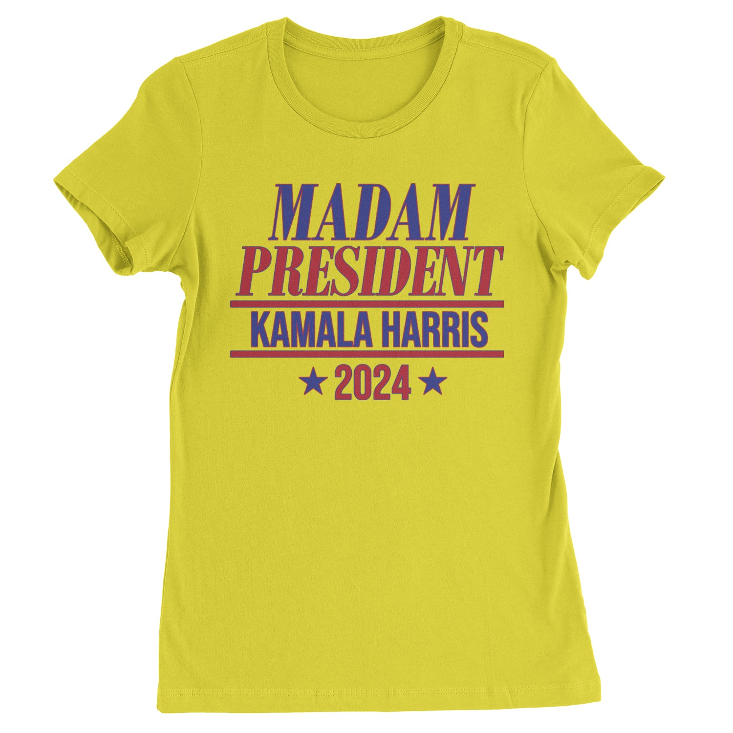 Madam President - Support kamala Harris For President 2024 Womens T-shirt Yellow