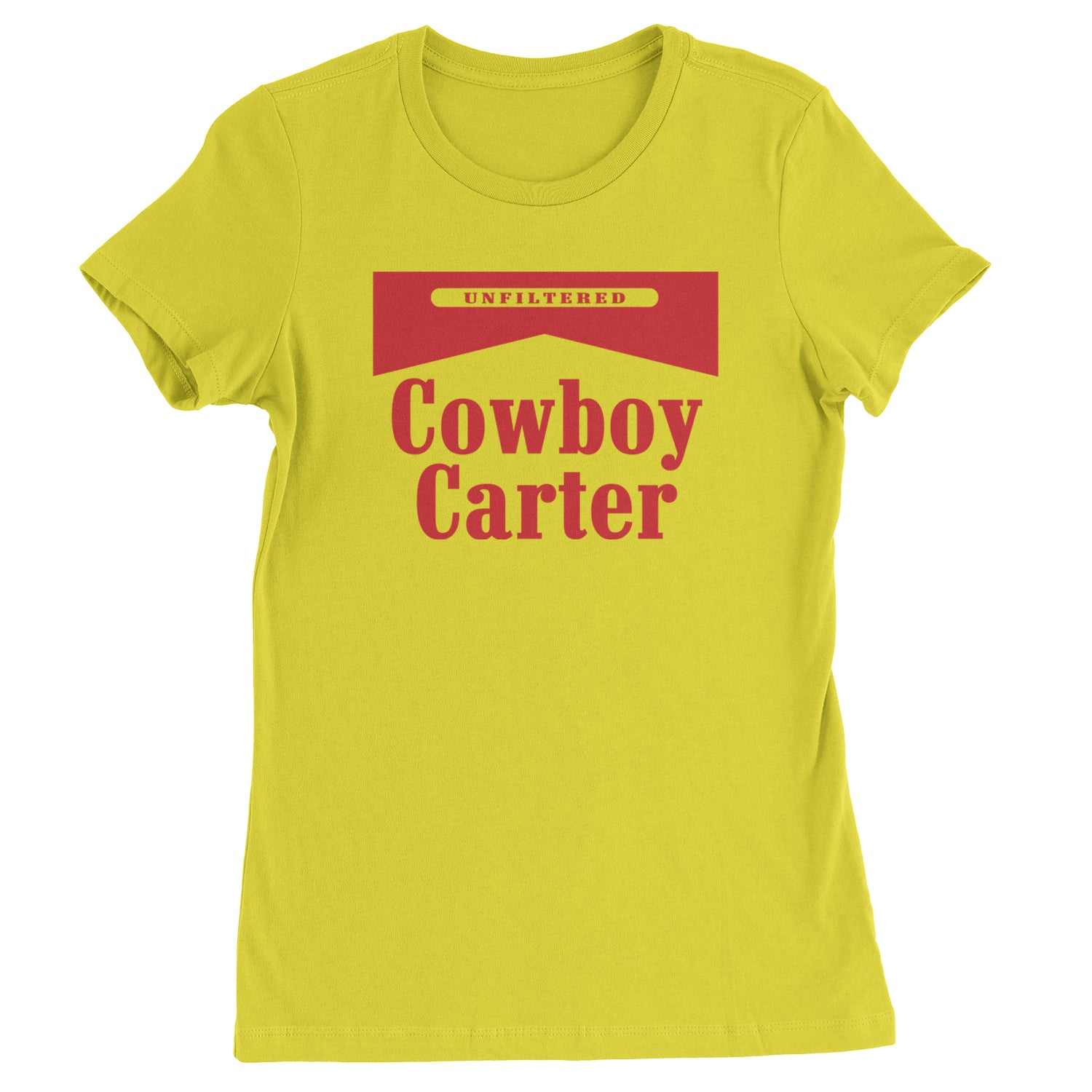 Cowboy Karter Country Act Two  Womens T-shirt Yellow