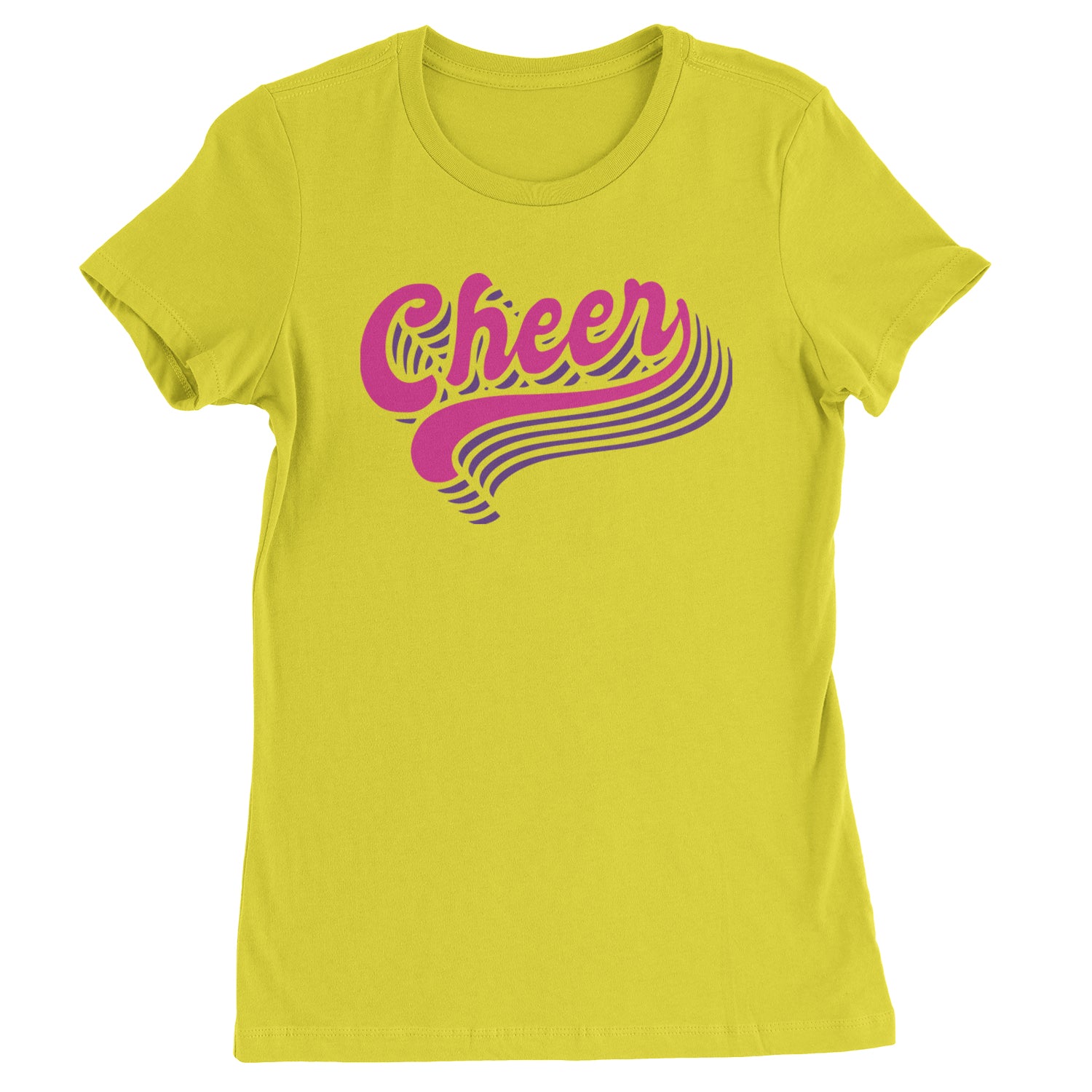 Cheer Pride Womens T-shirt Yellow