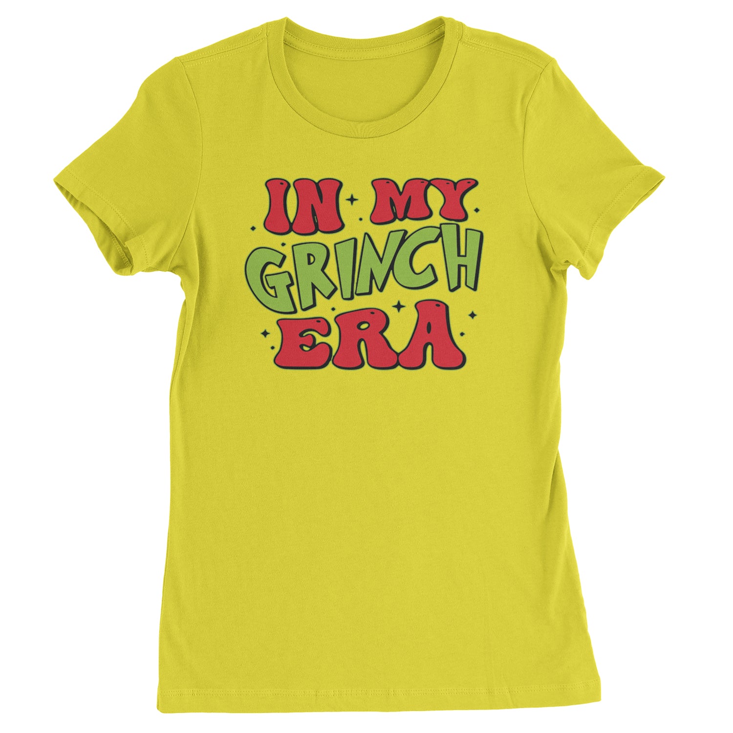 In My Gr-nch Era Jolly Merry Christmas  Womens T-shirt Yellow