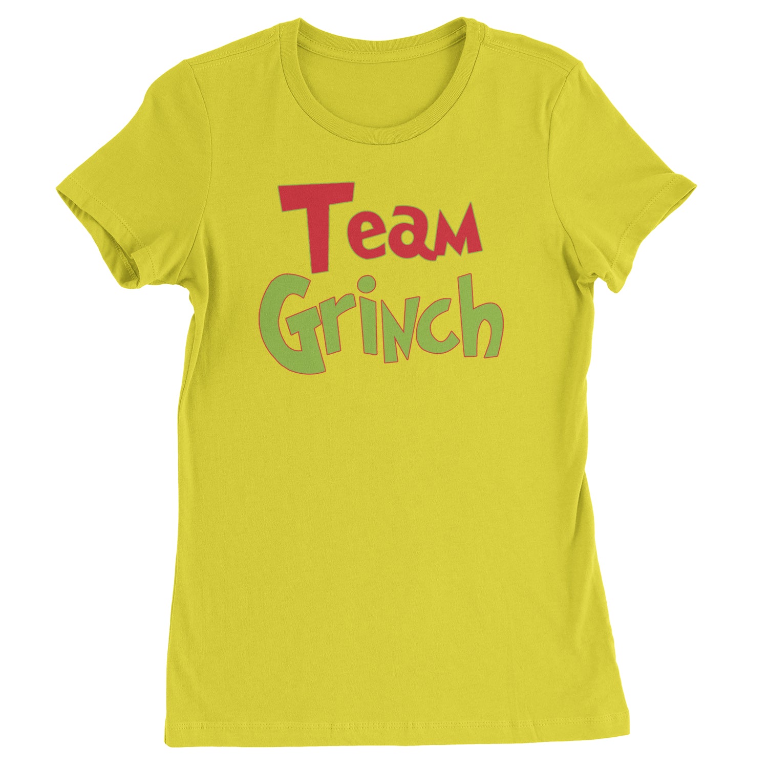 Team Gr-nch Jolly Grinchmas Merry Christmas  Womens T-shirt Yellow