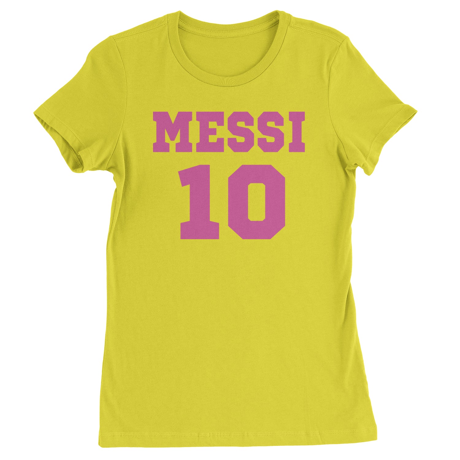 Messi World Soccer Futbol Messiami Womens T-shirt Yellow