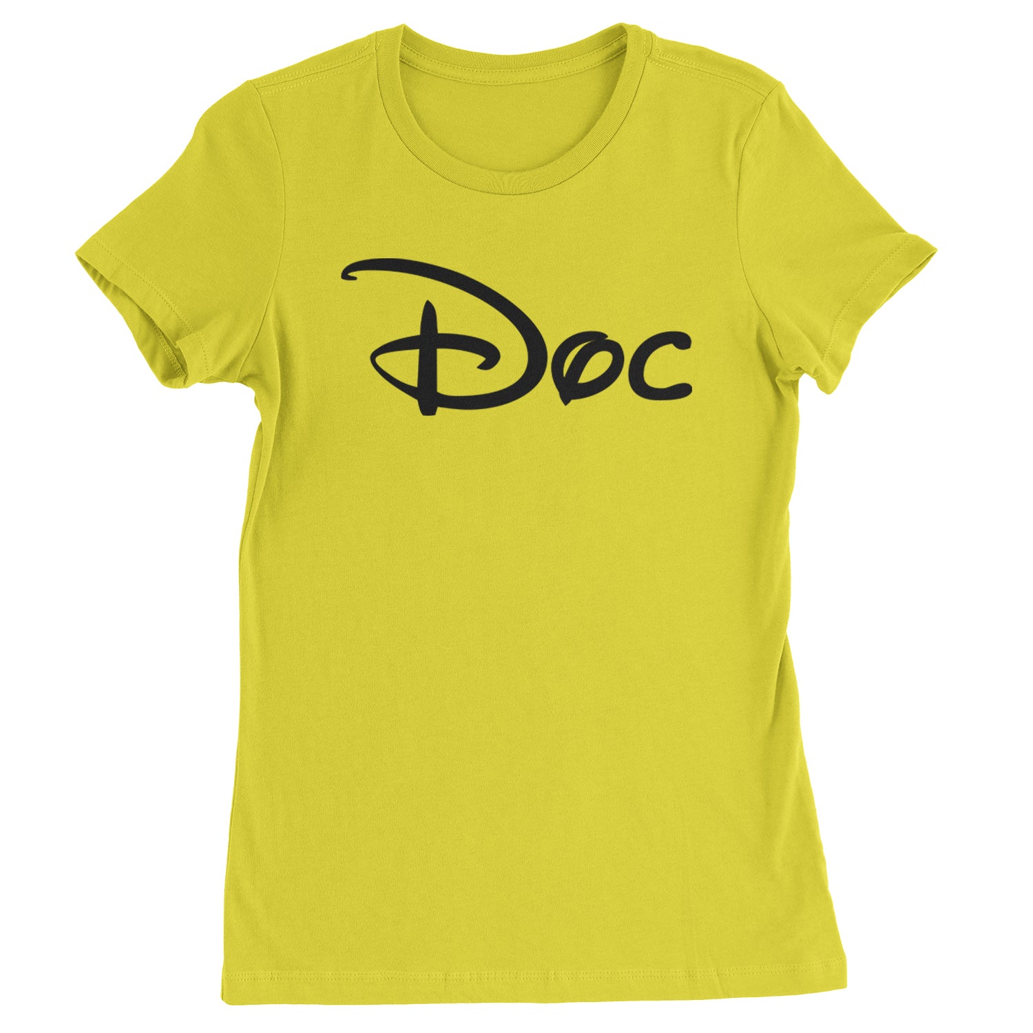 Doc - 7 Dwarfs Costume Womens T-shirt Yellow