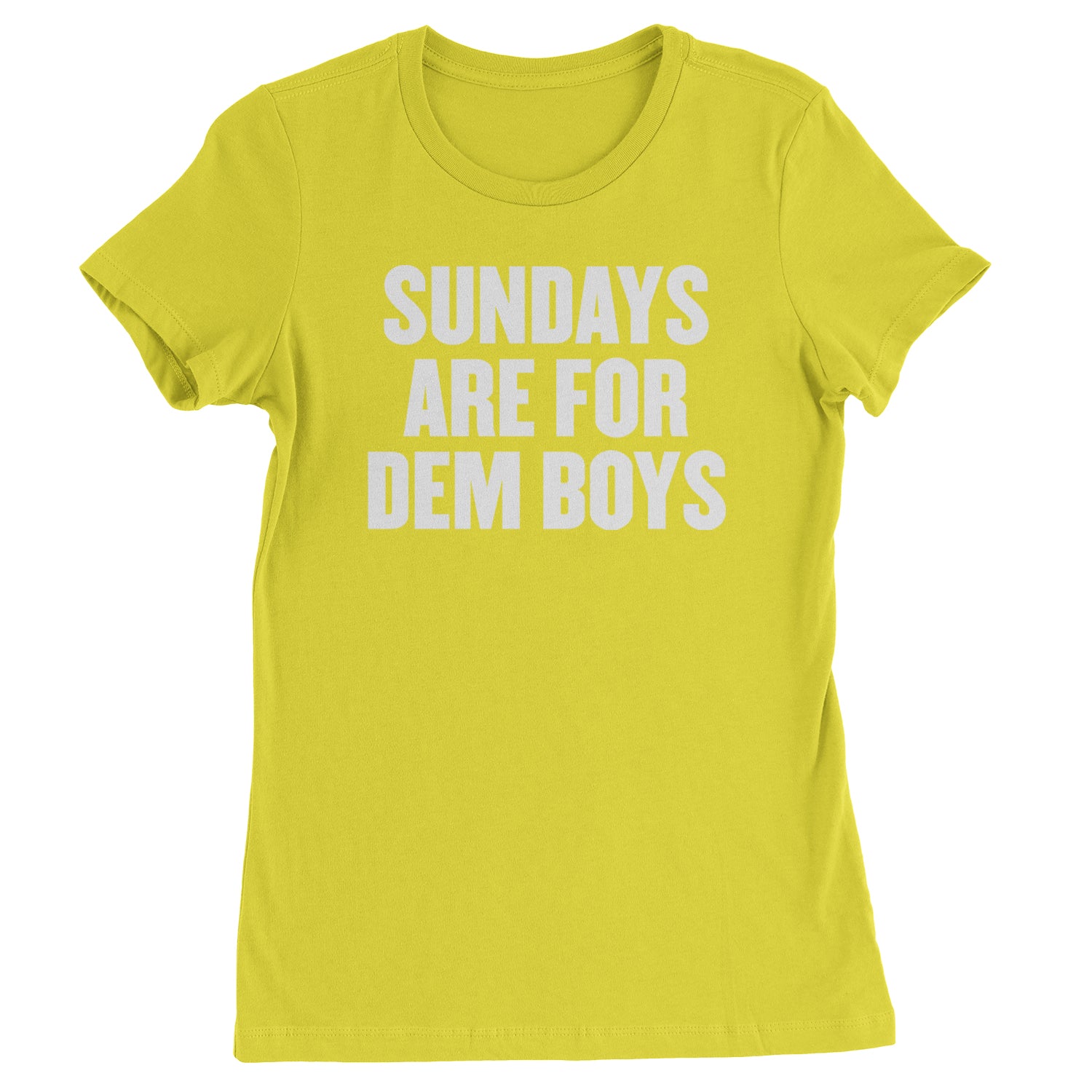 Sundays Are For Dem Boys Womens T-shirt Yellow