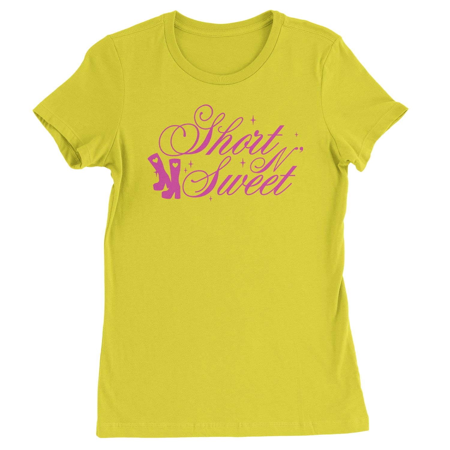 Boots Short N' Sweet  Womens T-shirt Yellow