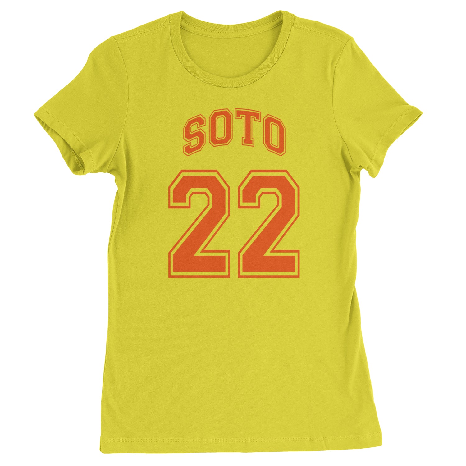 Soto Number 22  Womens T-shirt Yellow