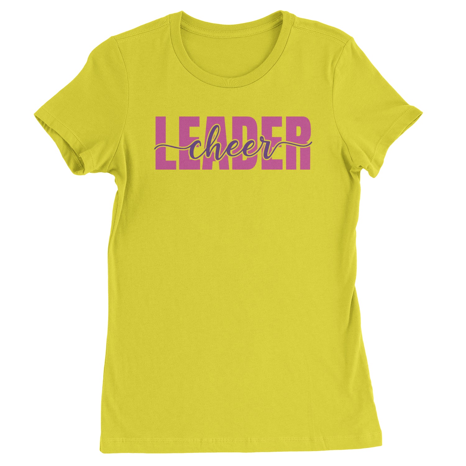 Cheerleader Script Style Womens T-shirt Yellow