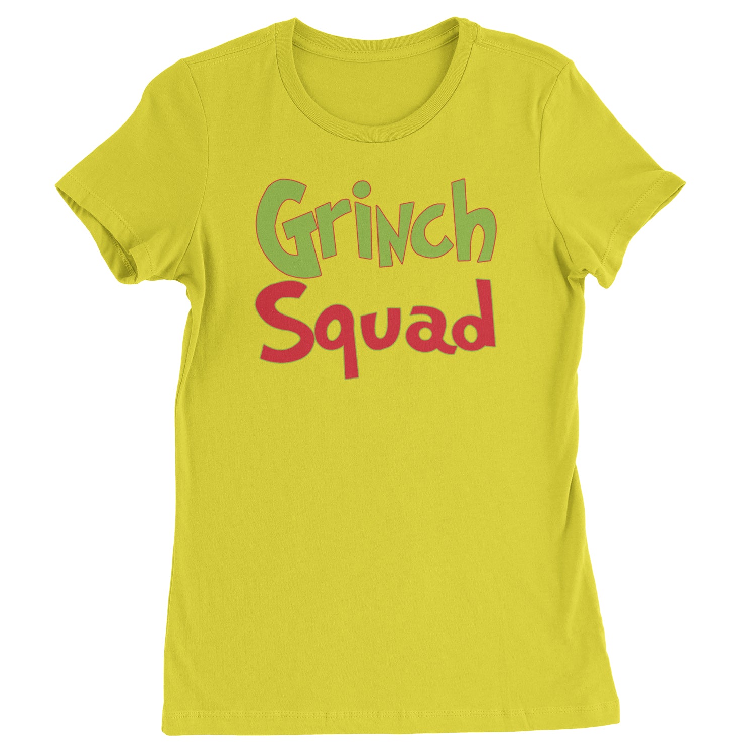 Gr-nch Squad Jolly Grinchmas Merry Christmas  Womens T-shirt Yellow