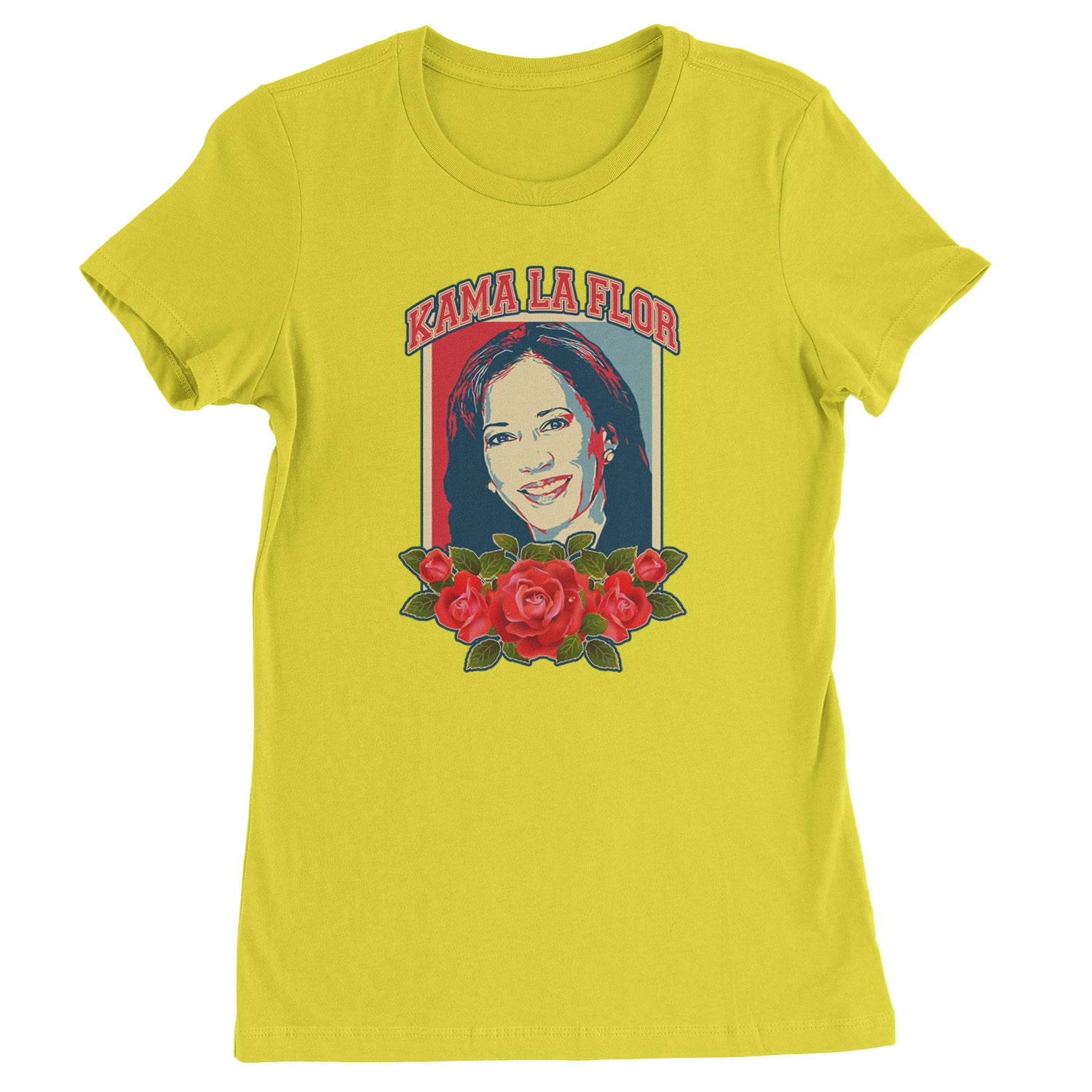 Kama La Flor Kamala Como La Flor Womens T-shirt Yellow