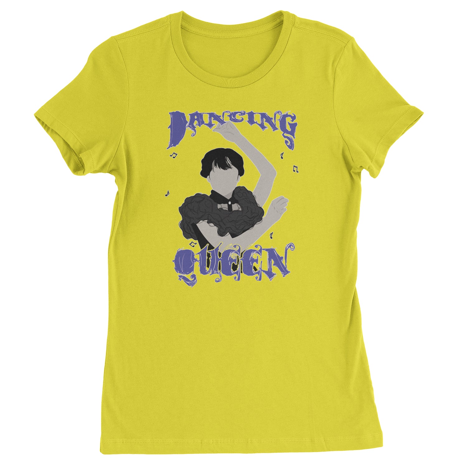 Wednesday Dancing Queen Womens T-shirt Yellow