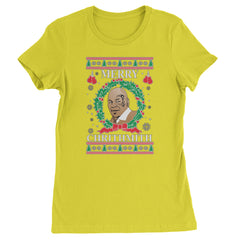Merry Chrithmith Ugly Christmas  Womens T-shirt Yellow