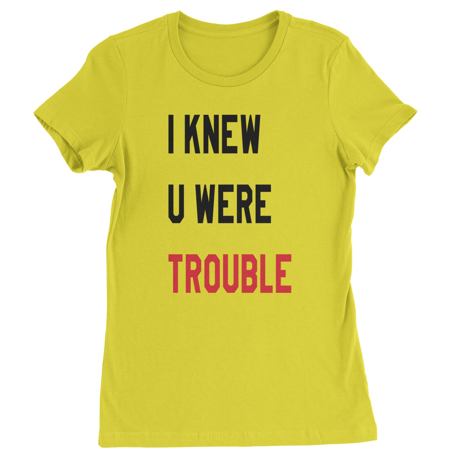 I Knew You Were Trouble New TTPD Era Womens T-shirt Yellow