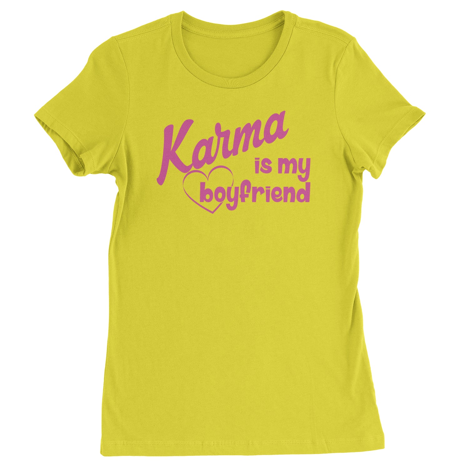 Karma Is My Boyfriend Midnight Eras  Womens T-shirt Yellow