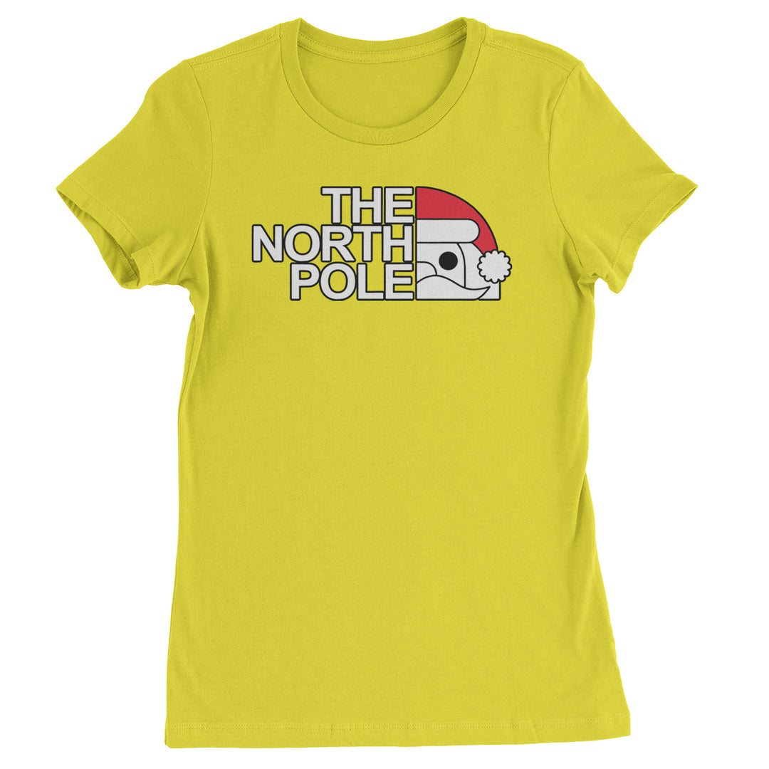 The North Pole Santa Face  Womens T-shirt Yellow