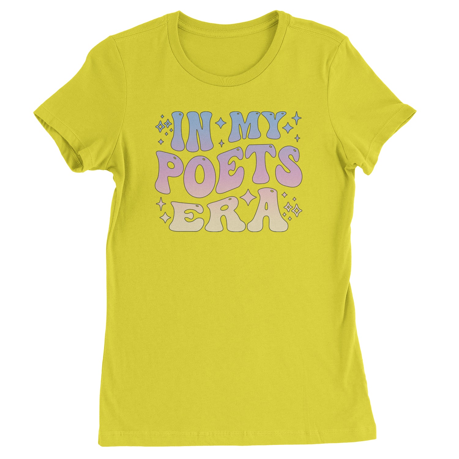 In My Poet Era Tie Dye TTPD Music Womens T-shirt Yellow