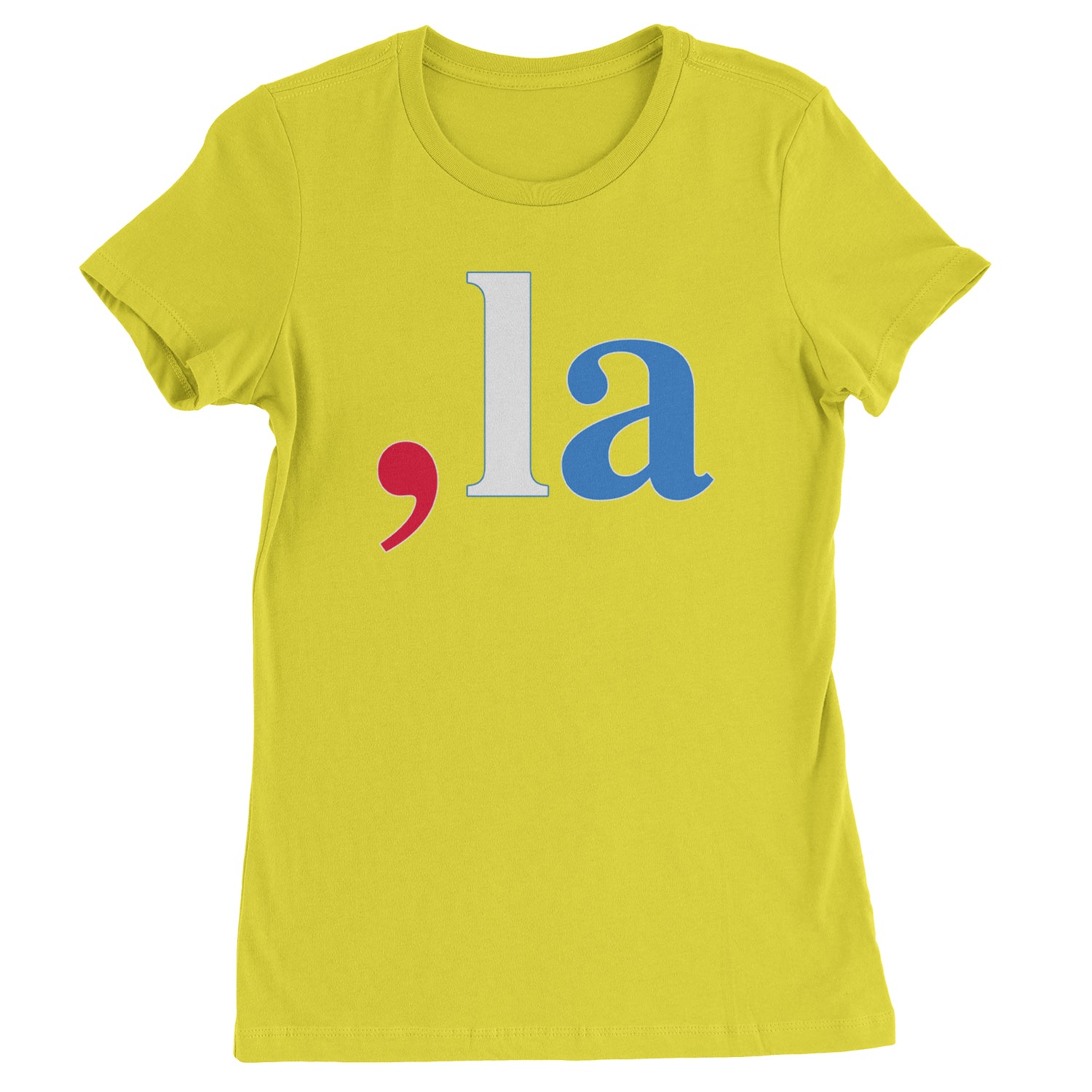 Comma-La - Support Kamala Harris For President 2024 Womens T-shirt Yellow