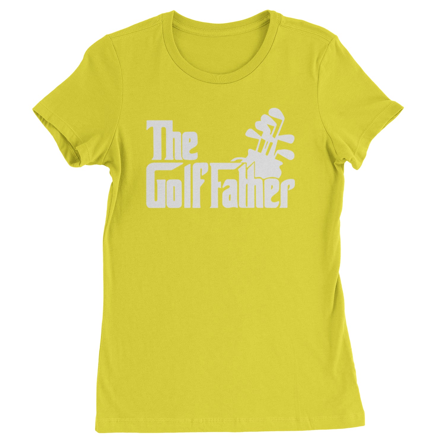 The Golf Father Golfing Dad  Womens T-shirt Yellow