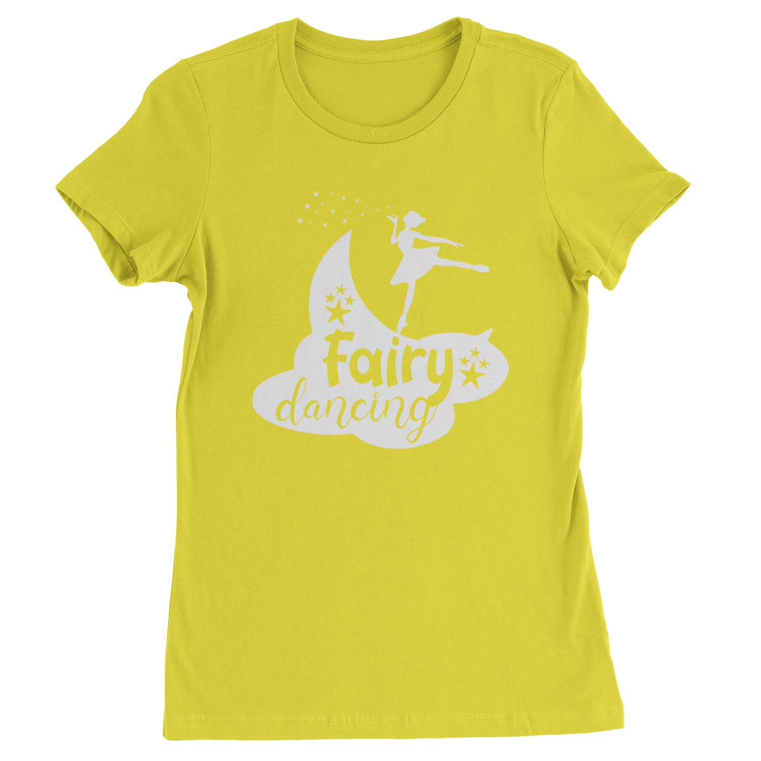 Fairy Dancing Womens T-shirt Yellow