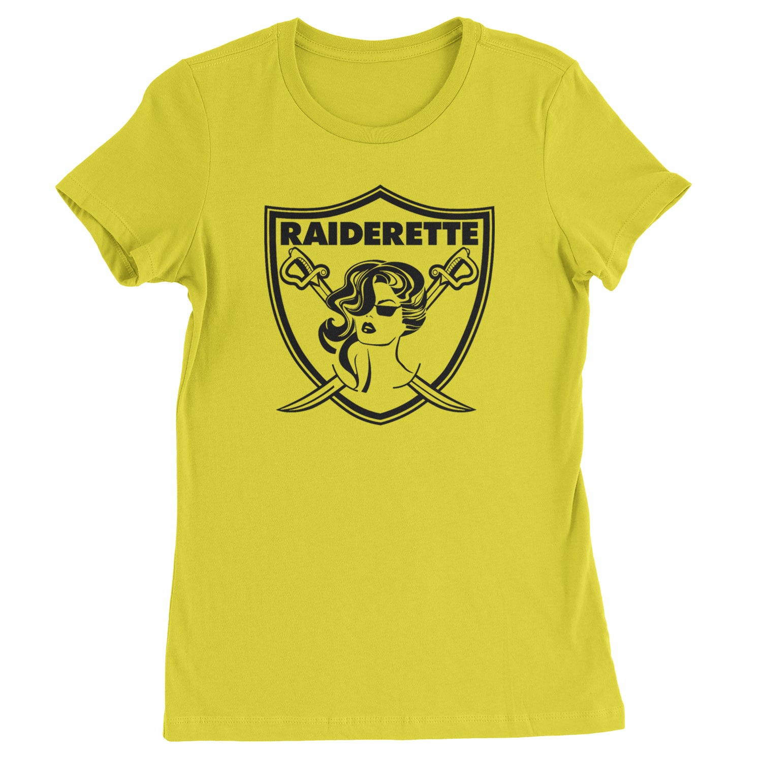 Raiderette Football Gameday Ready Womens T-shirt Yellow