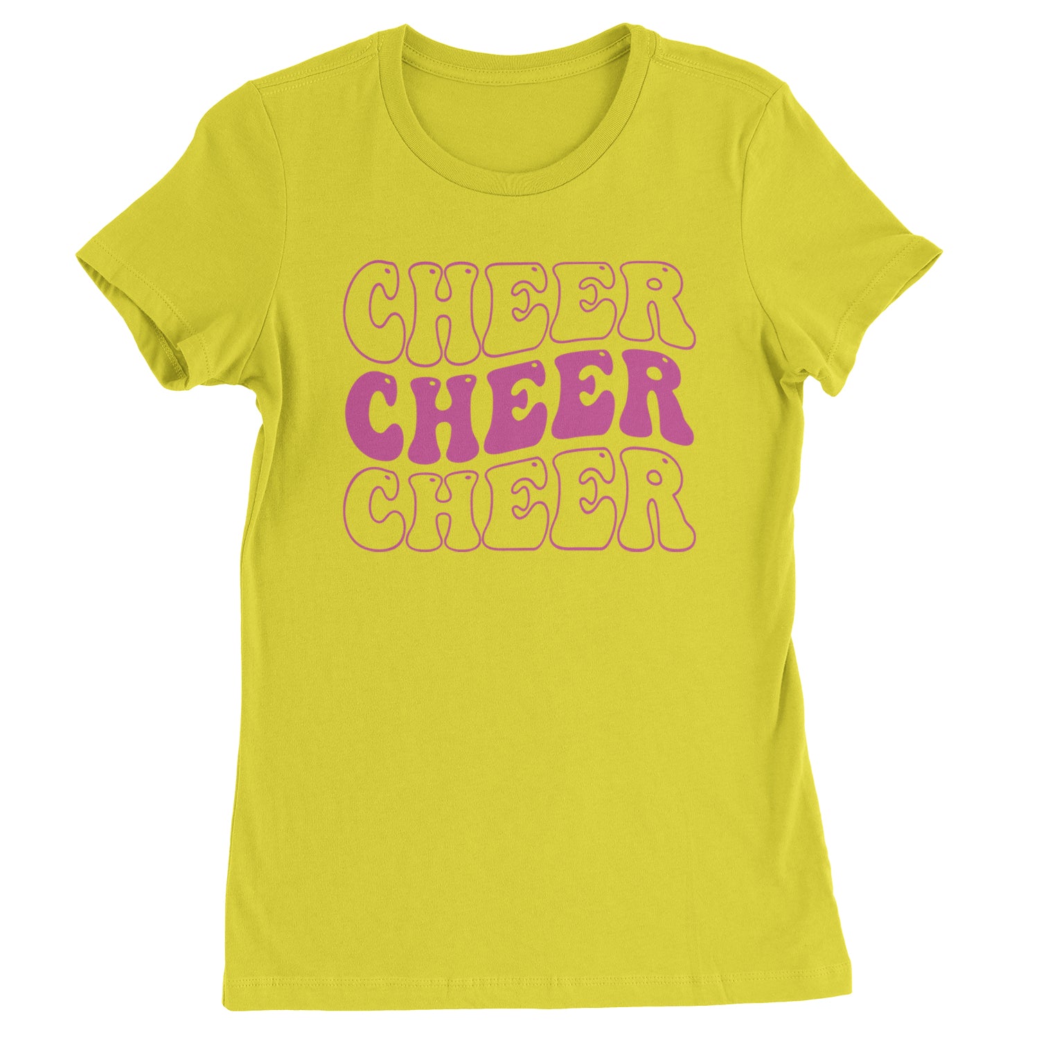 Cheer Cheer Cheer Womens T-shirt Yellow