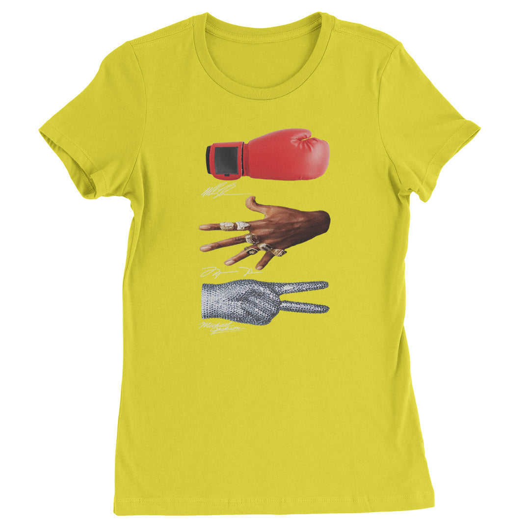 Tyson Jordan Jackson Iconic Michaels Womens T-shirt Yellow