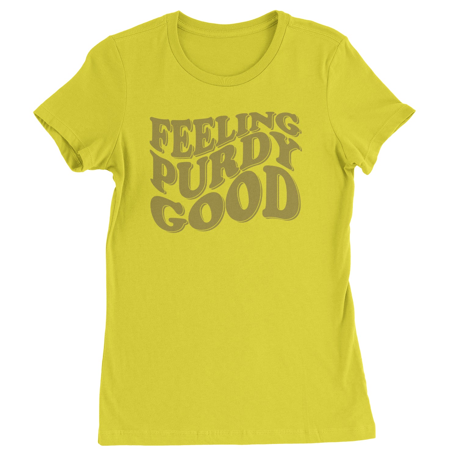 Feeling Purdy Good San Francisco Womens T-shirt Yellow