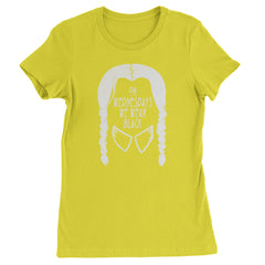 On Wednesdays, We Wear Black Womens T-shirt Yellow