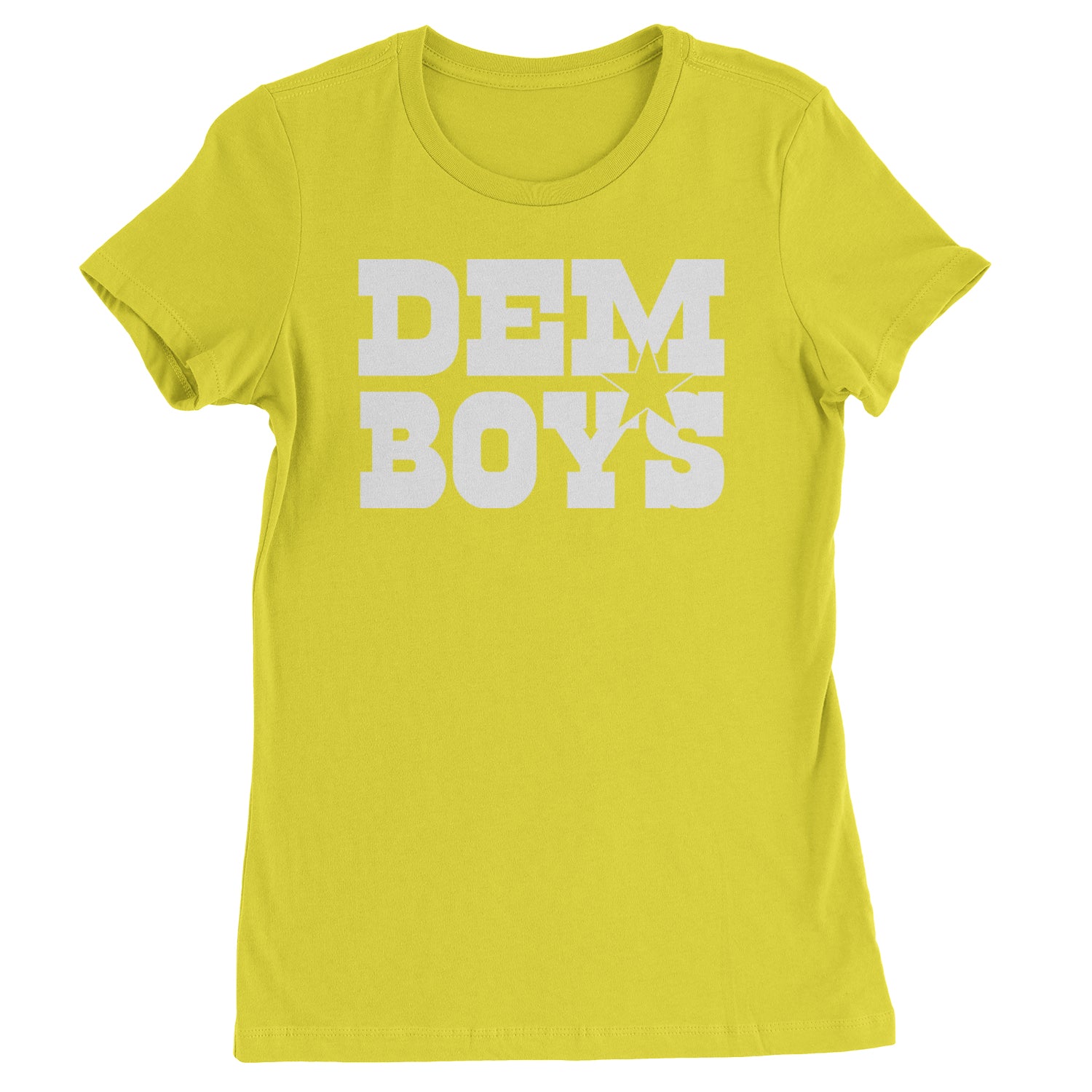 Dem Boys Dallas Football Womens T-shirt Yellow