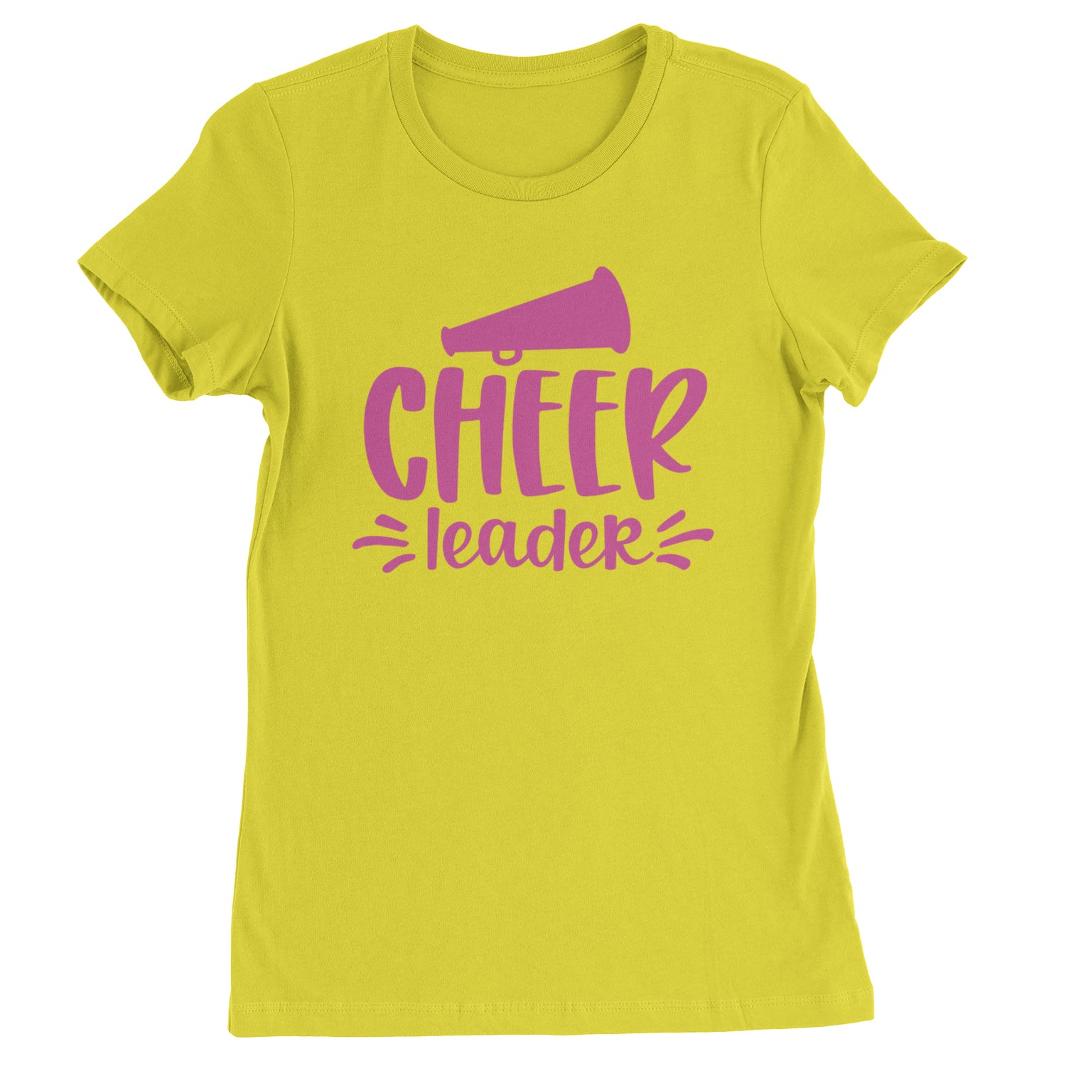 Cheerleader Bullhorn Womens T-shirt Yellow