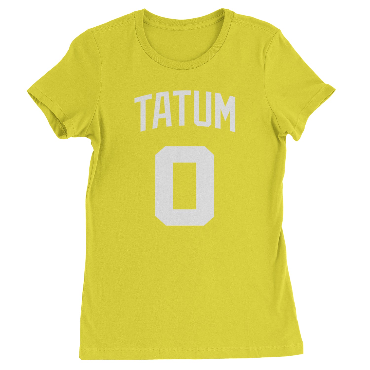 Tatum #0 Boston Basketball Womens T-shirt Yellow